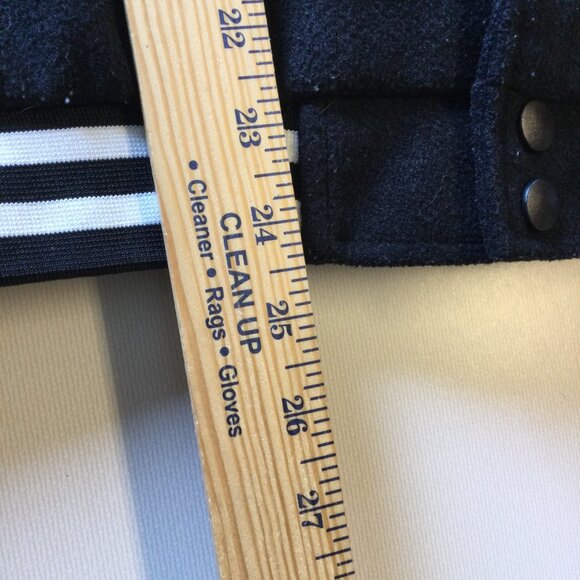 Faith Power Cross Varsity Jacket Med/LG Black Pleather Slashyouth - Picture 7 of 8